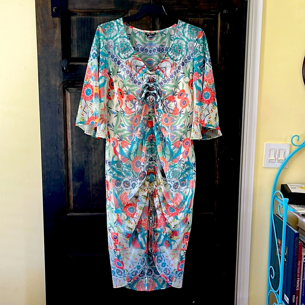 Floral midi dress